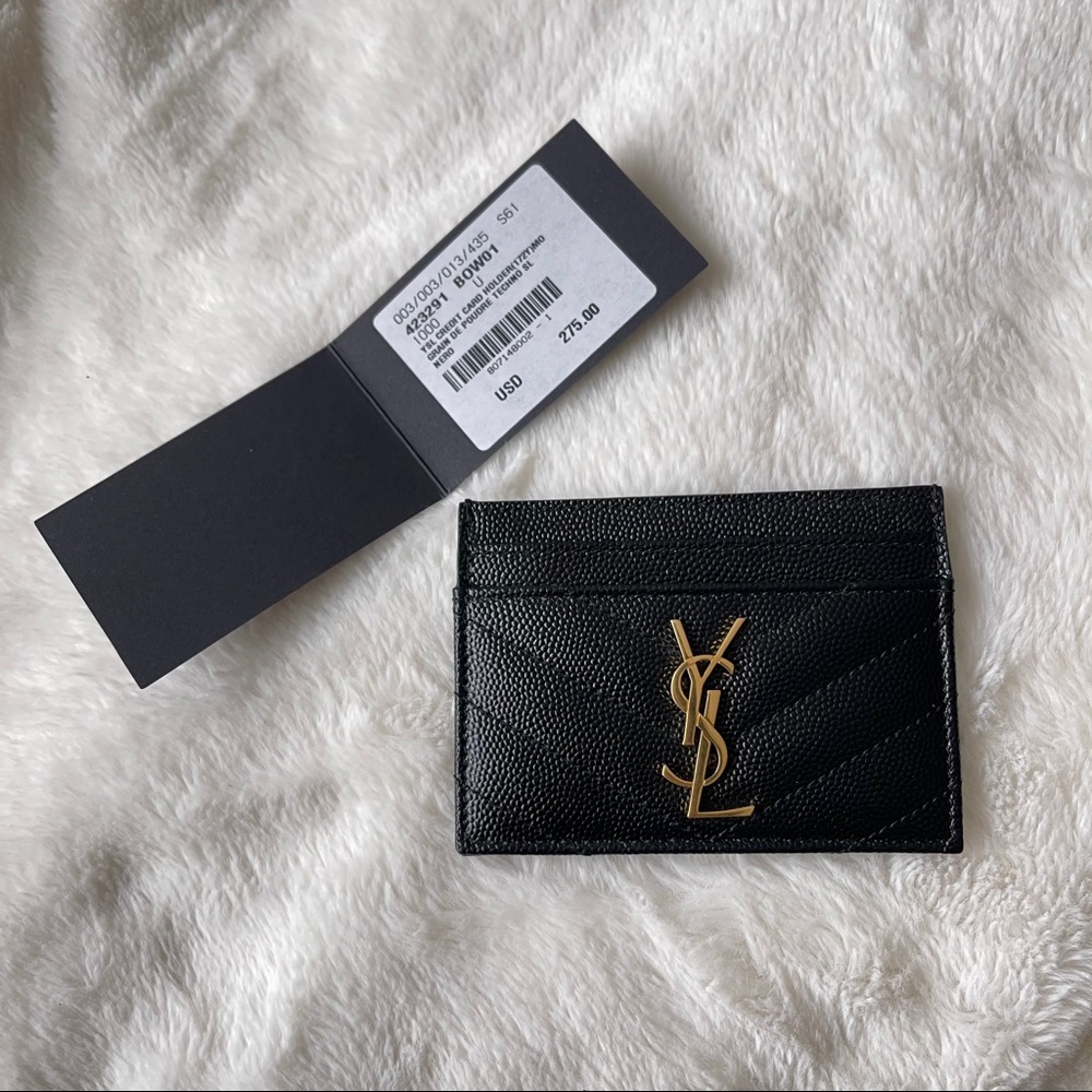 YSL Saint Laurent Monogram Card Case